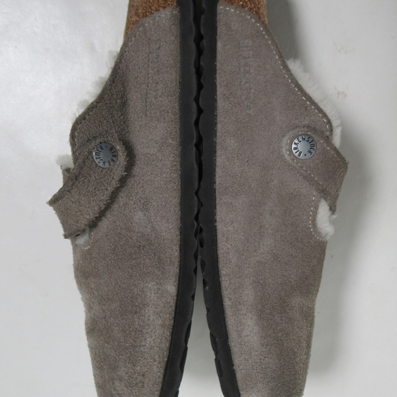 Birkenstock Unisex Boston Shearling Suede Leather Stone Coin 7 US M / 9 US L main image 9